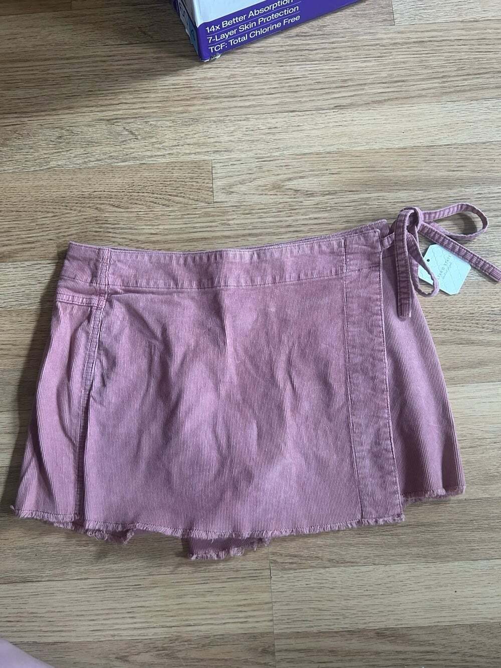 Altar’d State NWT Ribbed Skort Large Withered Rose Pink Mini Skirt Shorts